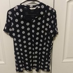 Liz Claiborne XL Polka Dot Polo